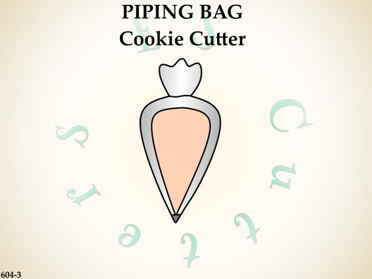 604-3* Piping bag cookie cutter