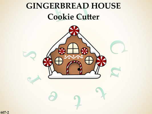 607-2* Gingerbread house cookie cutter