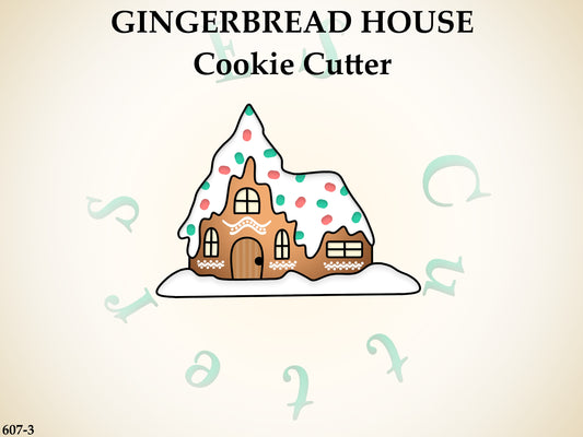 607-3* Gingerbread house cookie cutter