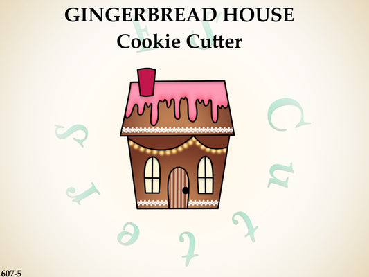 607-5* Gingerbread house cookie cutter