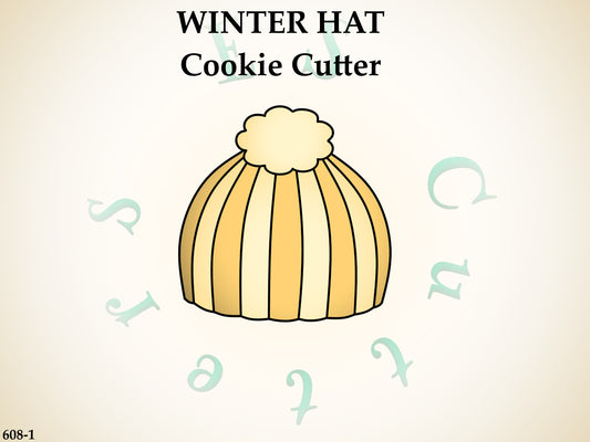 608-1* Winter hat cookie cutter