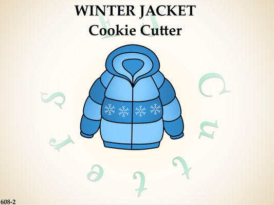 608-2* Winter jacket cookie cutter