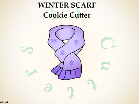 608-4* Winter scarf cookie cutter