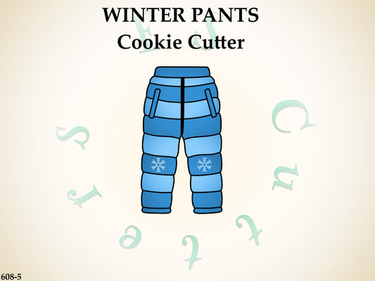 608-5* Winter pants cookie cutter