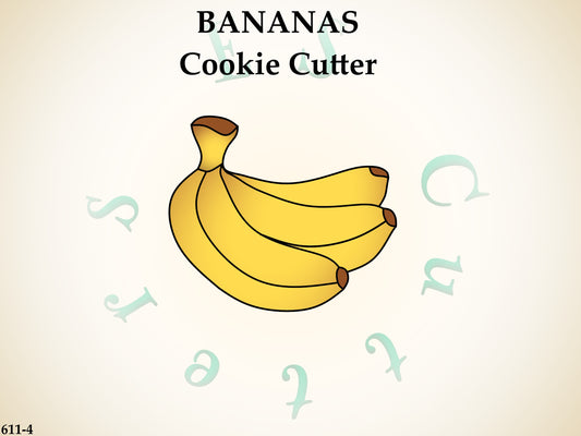 611-4* Bananas cookie cutter
