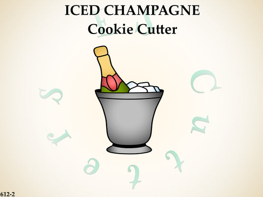 612-2* Iced champagne cookie cutter