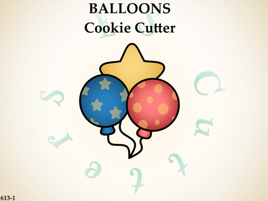 613-1* Balloons cookie cutter