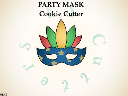 613-2* Party mask cookie cutter