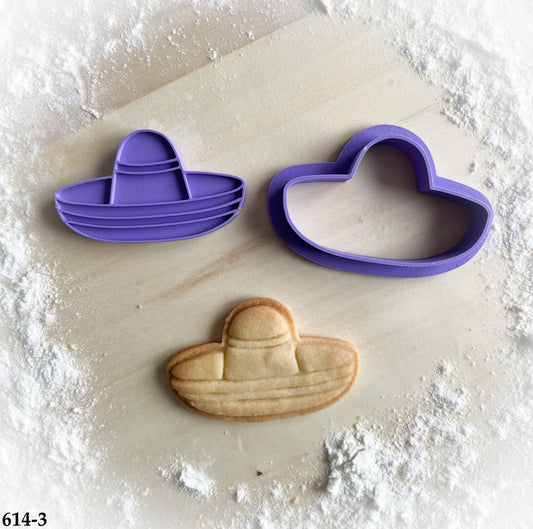 614-3* Sombrero cookie cutter multi-size