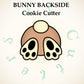 636* Bunny backside cookie cutter