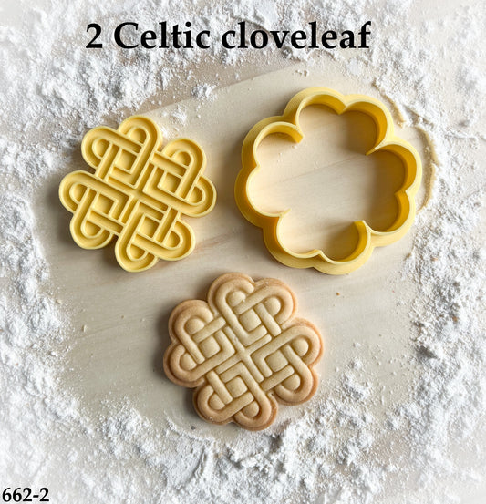 662-2* Celtic shamrock cookie cutter