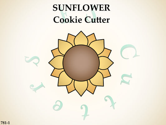 781-1* Sunflower cookie cutter