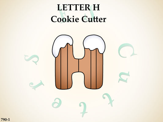 790-1* Letter H cookie cutter