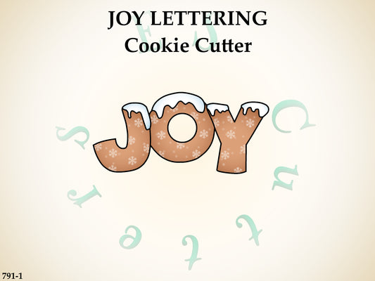 791-1*Joy lettering  cookie cutter