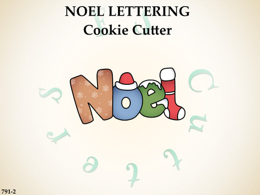 791-2*Noel lettering  cookie cutter