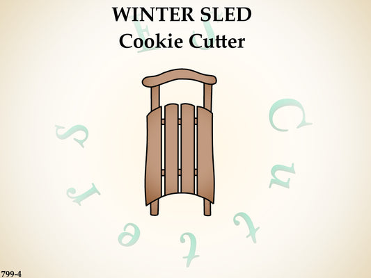 799-4* Winter sled cookie cutter