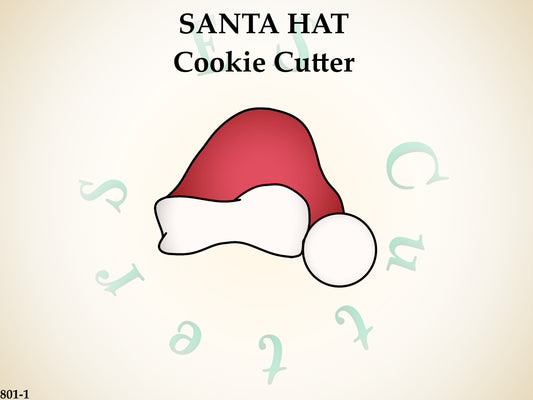 801-1* Santa hat cookie cutter