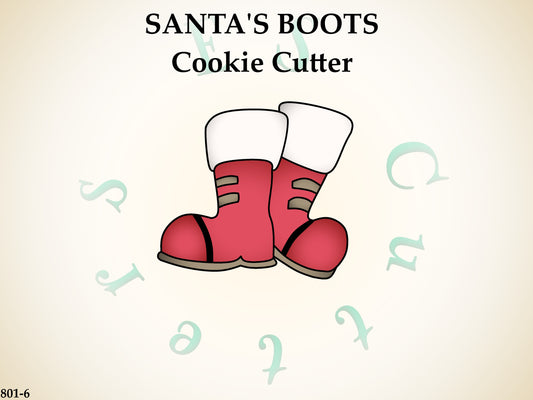 801-6* Santas boots cookie cutter