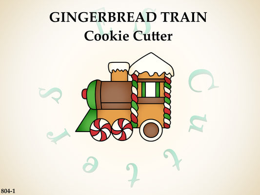 804-1*Gingerbread train cookie cutter