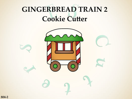 804-2*Gingerbread train 2 cookie cutter