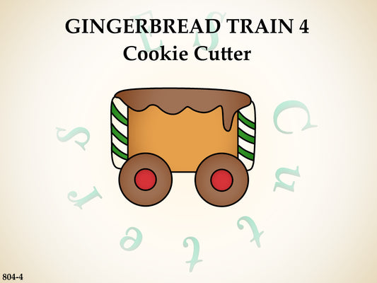 804-4*Gingerbread train 4 cookie cutter