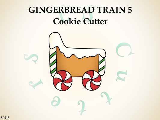 804-5*Gingerbread train 5 cookie cutter