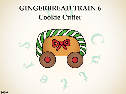 804-6*Gingerbread train 6 cookie cutter