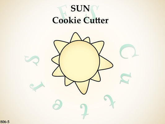 806-5* Sun cookie cutter
