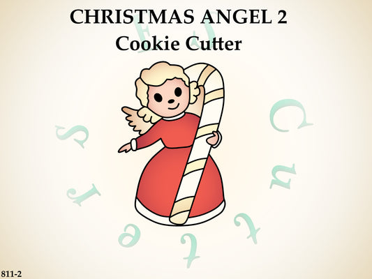 812-2* Christmas angel 2 cookie cutter
