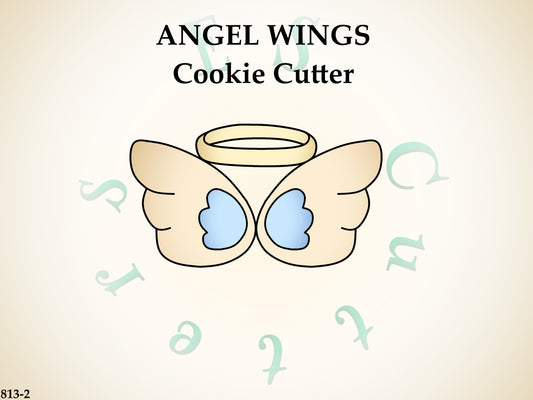 813-2* Angel wings cookie cutter