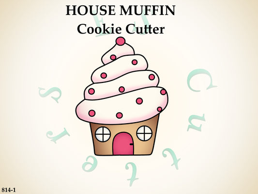 814-1* House muffin cookie cutter