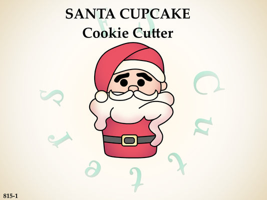 815-1* Santa Cupcake cookie cutter