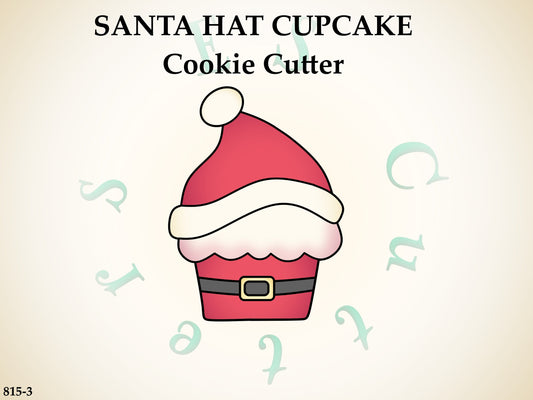 815-3* Santa hat cupcake cookie cutter