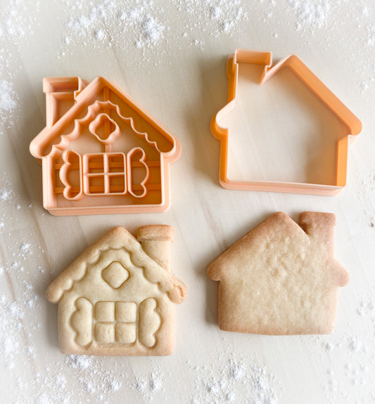 162* Gingerbread house Cookie cutter and stamp