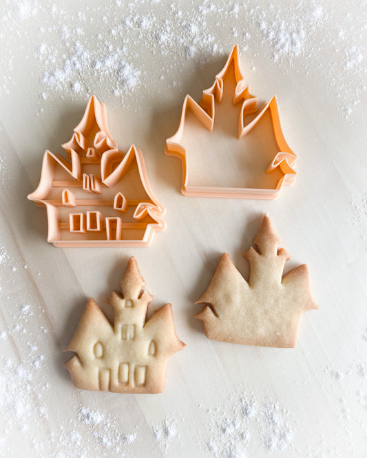 165* Hounted house Cookie cutter and stamp