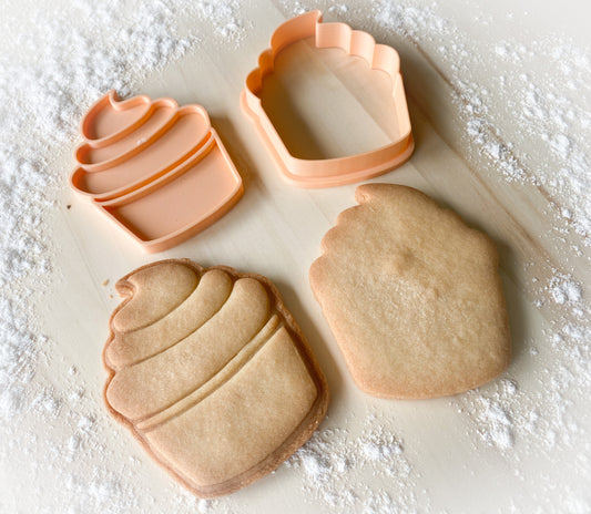 194* Cupcake Cookie cutter and stamp