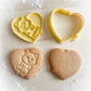 230* Cat with heart Cookie cutter and stamp