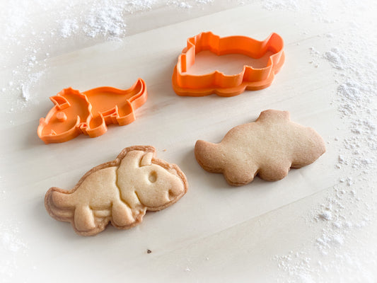 249* Dinosaour, dino Cookie cutter and stamp