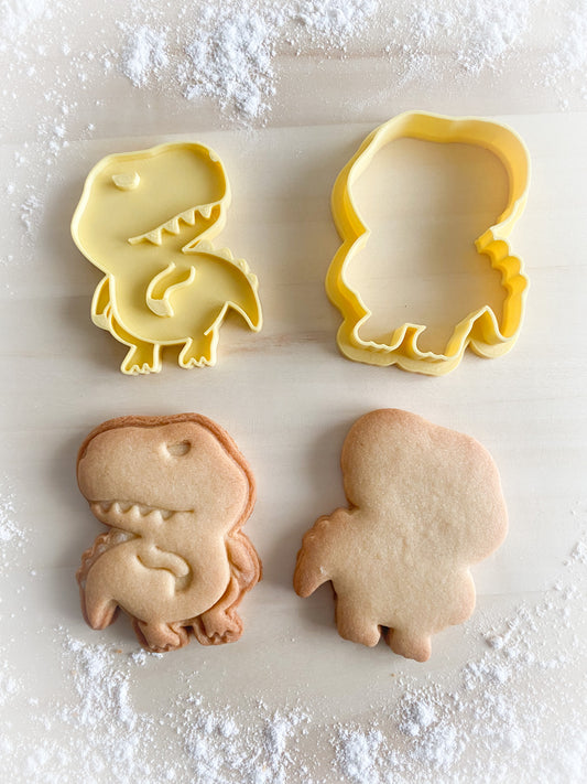264* Tyrannosaur, dino Cookie cutter and stamp