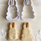 012* Bunny with heart Cookie cutter and stamp