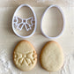 014* Easter egg with bow Cookie cutter and stamp
