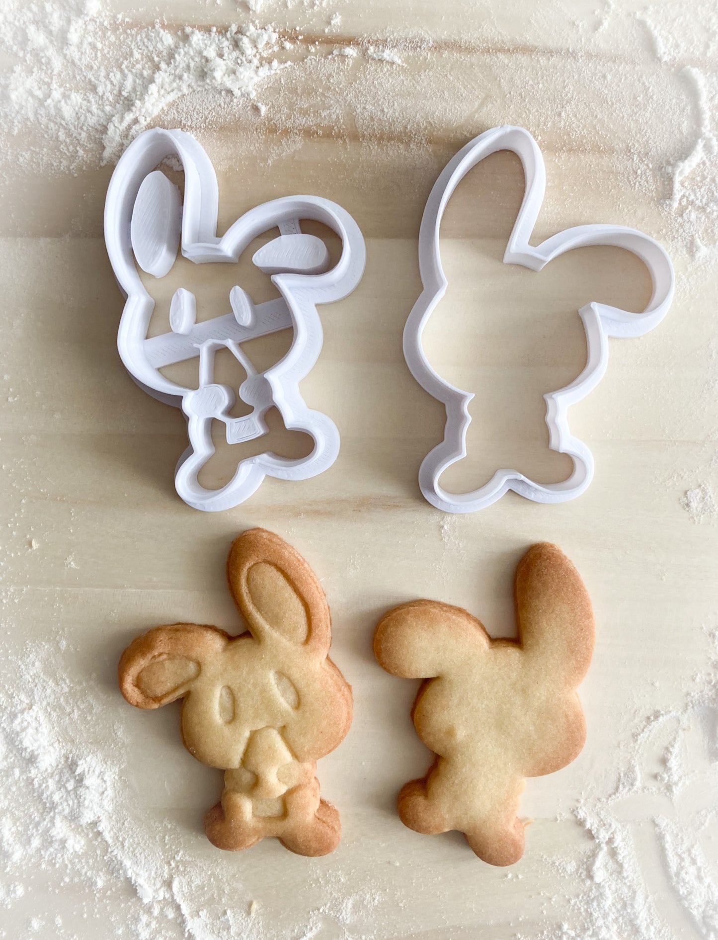 019* Bunny with carrot Cookie cutter and stamp
