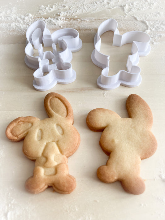 019* Bunny with carrot Cookie cutter and stamp