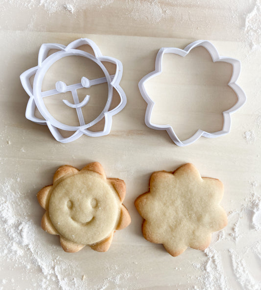 008* Sun Cookie cutter and stamp