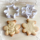 002* Bee Cookie cutter and stamp