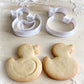 004* Duck Cookie cutter and stamp