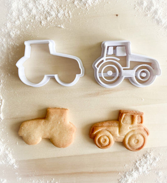 022* Tractor Cookie cutter and stamp