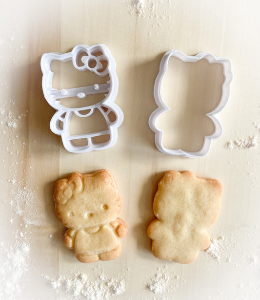 035* Hello Kitty body Cookie cutter and stamp