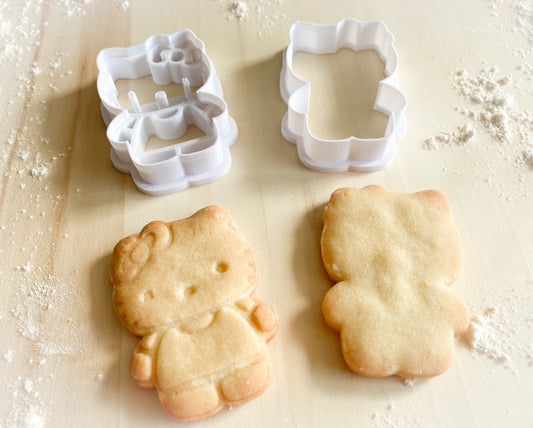035* Hello Kitty body Cookie cutter and stamp