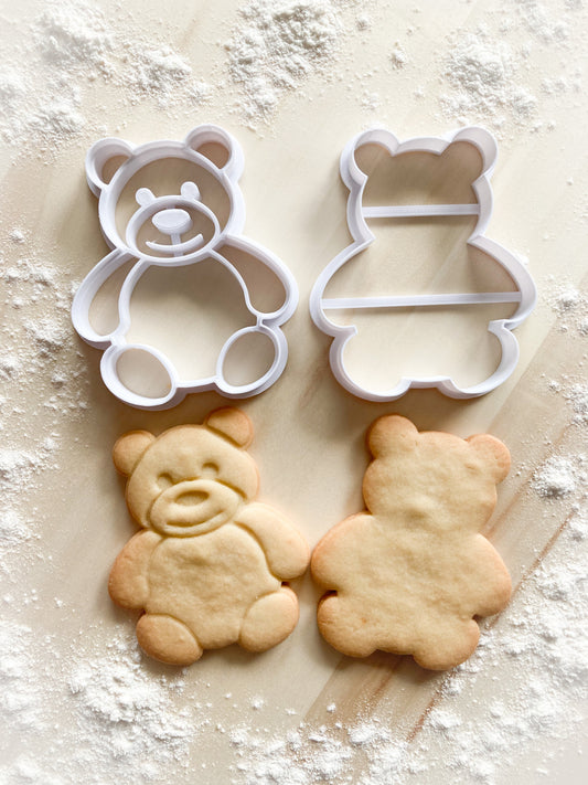 063* Teddy bear Cookie cutter and stamp